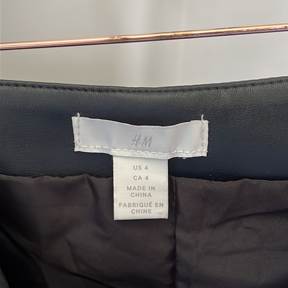 Black Fake Leather Mini Skirt - Picture 5 of 5